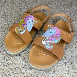 Cat & Jack unicorn sandals!